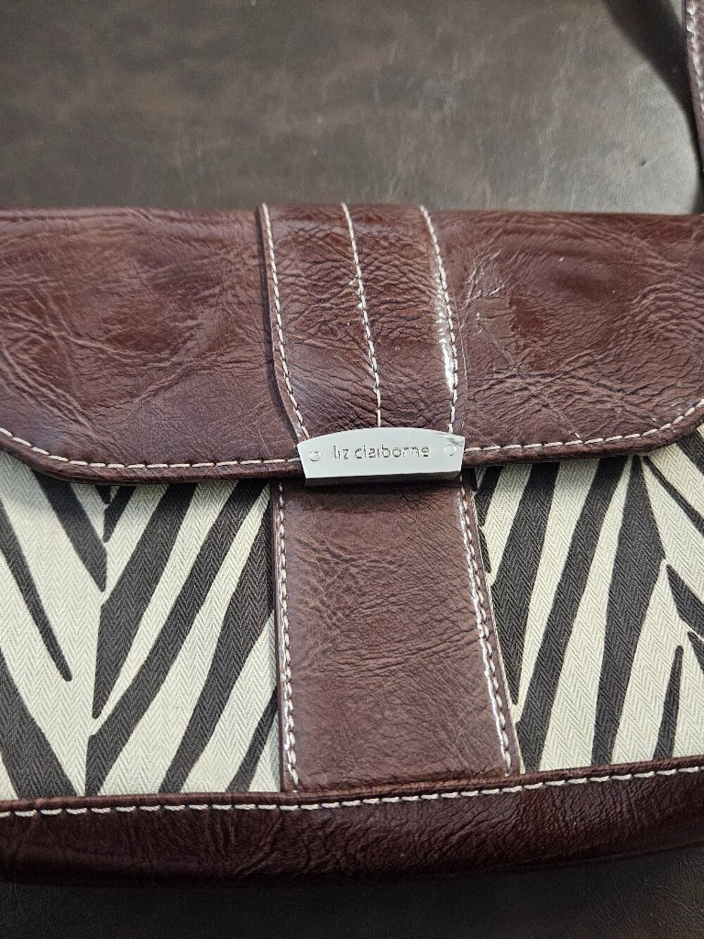 LIZ CLAIBORNE, Crossbody, Zebra Print Purse